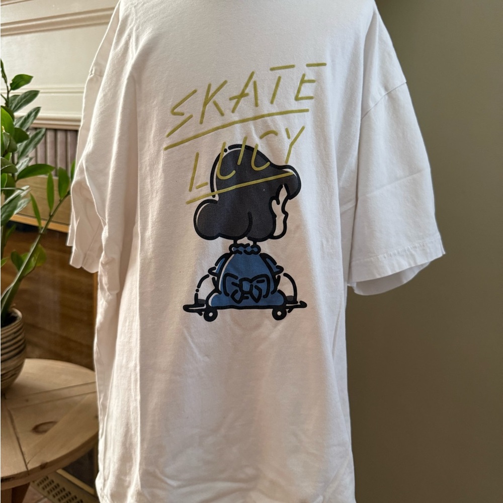 Uniqlo White Long Sleeve Tee with Graphic